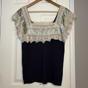 Knitted & Knotted for Anthropologie Sweater Blouse - Medium